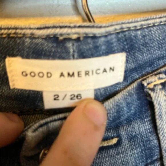 Good American Jeans Women's Size 2/26 Distressed Denim Skinny - Picture 3 of 4